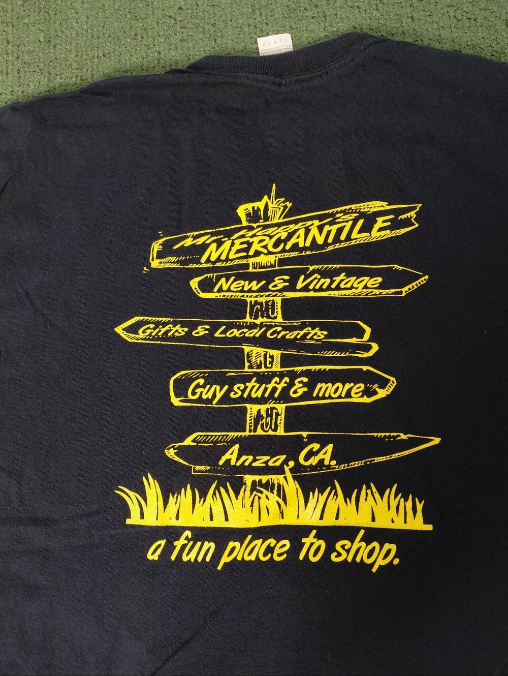 Mr. Henry’s Mercantile Anza California Logo Promo Smiley Face Black T Shirt Sz L - Picture 5 of 6